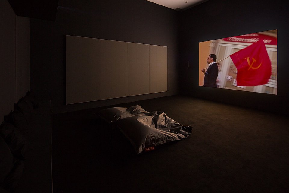 Allan Sekula: Fish Story, to be continued, 3 July – 27 September 2015, Installation view: Allan Sekula, Lottery of the Sea (2006).