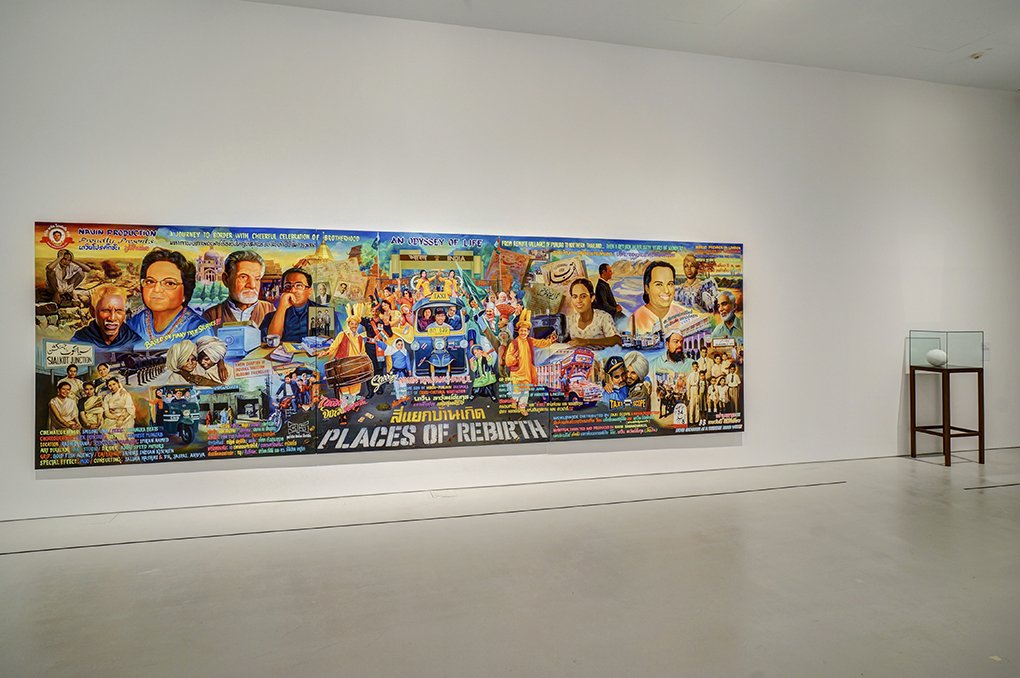 Installation shot of No Country: Contemporary Art for South and Southeast Asia, the inaugural touring exhibition of the Guggenheim UBS MAP Global Art Initiative, at the NTU Centre for Contemporary Art Singapore, May 10, 2014 – July 20, 2014. Courtesy of Solomon R. Guggenheim Museum, New York, and NTU Centre for Contemporary Art Singapore.