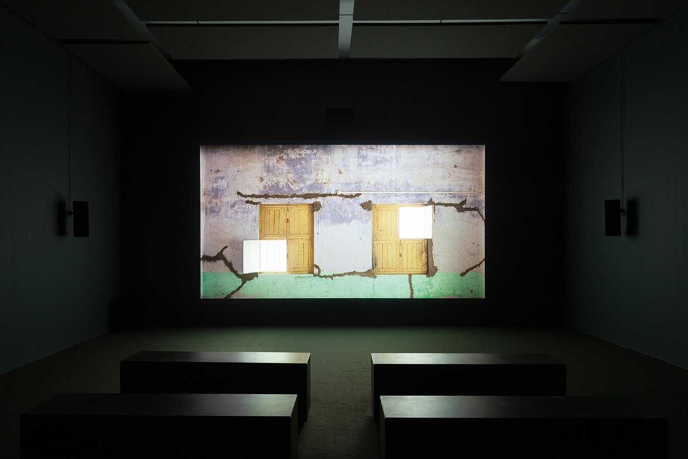 Paradise Lost, 18 January – 30 March 2014, Installation view: Zarini Bhimji, Yellow Patch (2011).