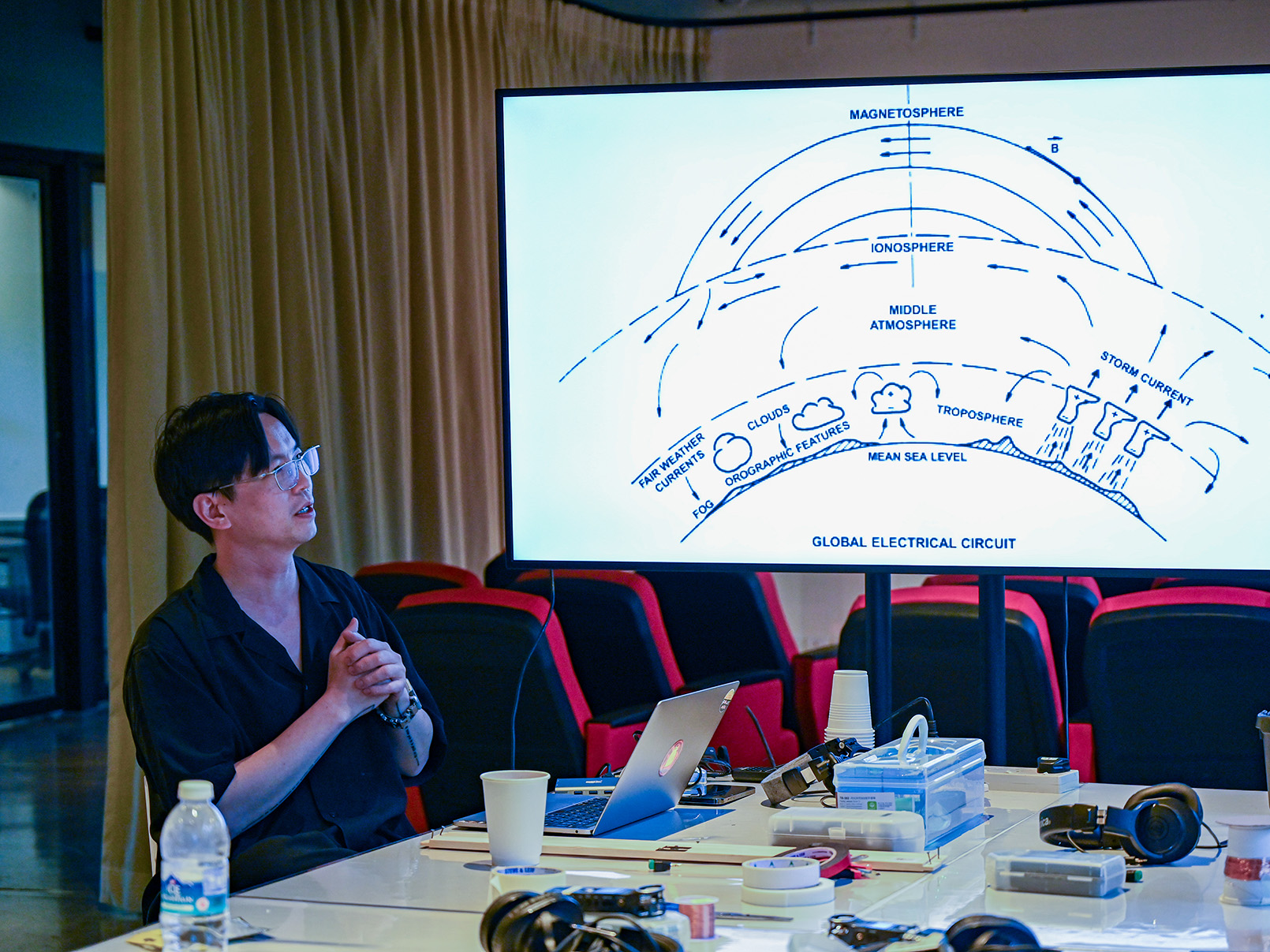 a man giving a lecture