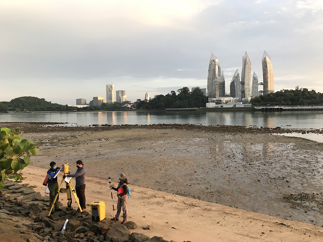 EOS Researchers during fieldwork. Courtesy NTU Earth Observatory of Singapore.