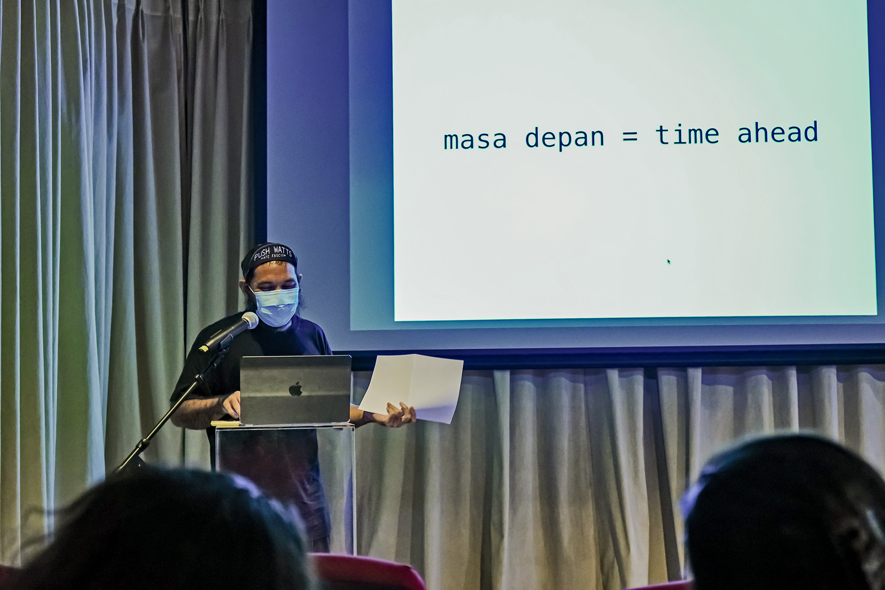 Artist Talks by Chok Si Xuan, bani haykal, and Ong Kian Peng, Communities of Practice. Techno Diversion., Saturday 9 November 2024. Courtesy NTU Centre for Contemporary Art Singapore