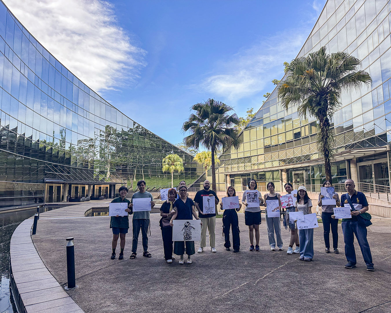 Pacific Aquarium Drawing Club, 24 May 2025. Design Earth: Speculative Fiction for the Climate, 2025, ADM Gallery. Courtesy of NTU Centre for Contemporary Art Singapore