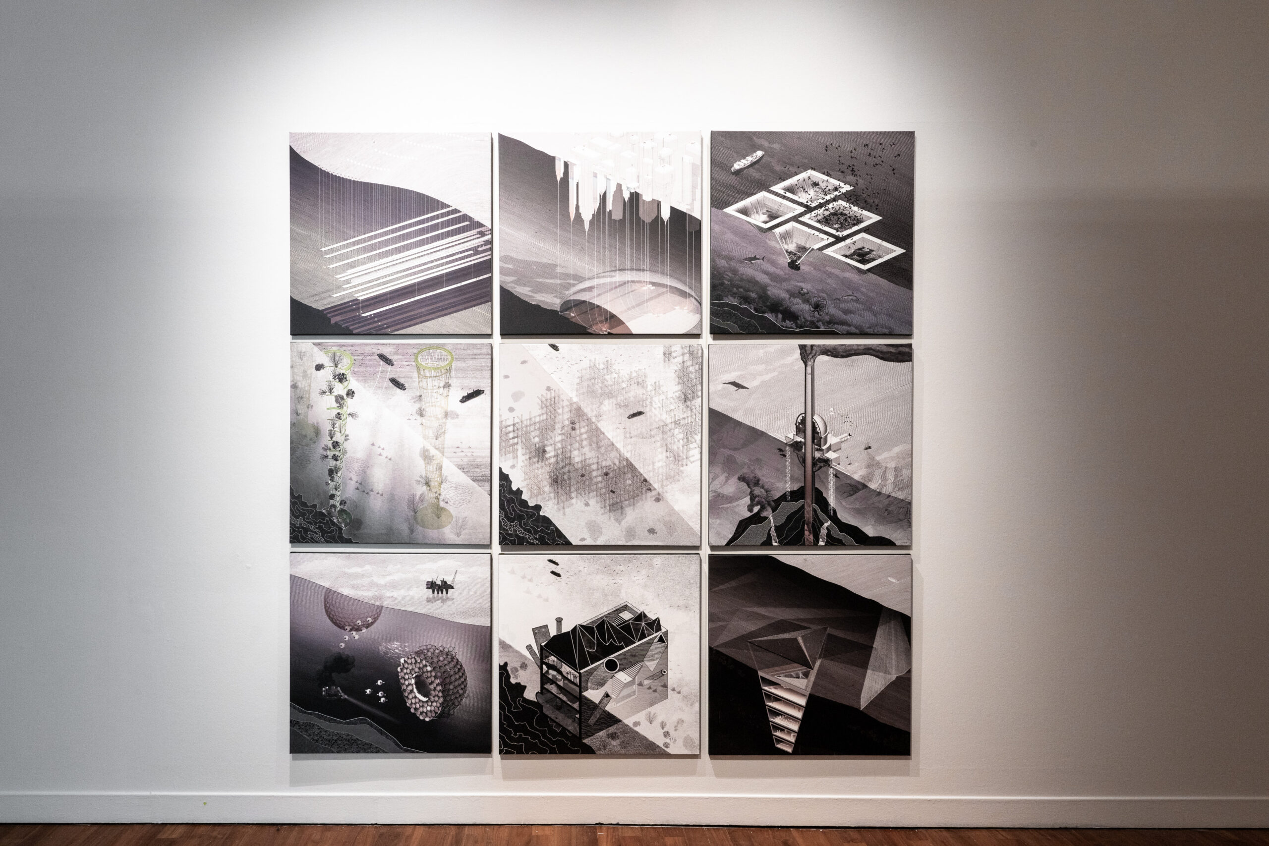 Design Earth: Speculative Fiction for the Climate, Pacific Aquarium, 2025, exhibition view. Courtesy NTU Centre of Contemporary and ADM Gallery